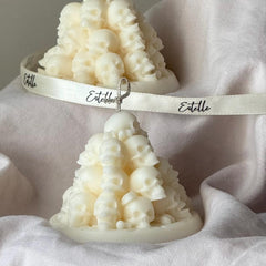 Handmade Skull Mountain Candle: Spooky Halloween Decor, Soy Wax-2