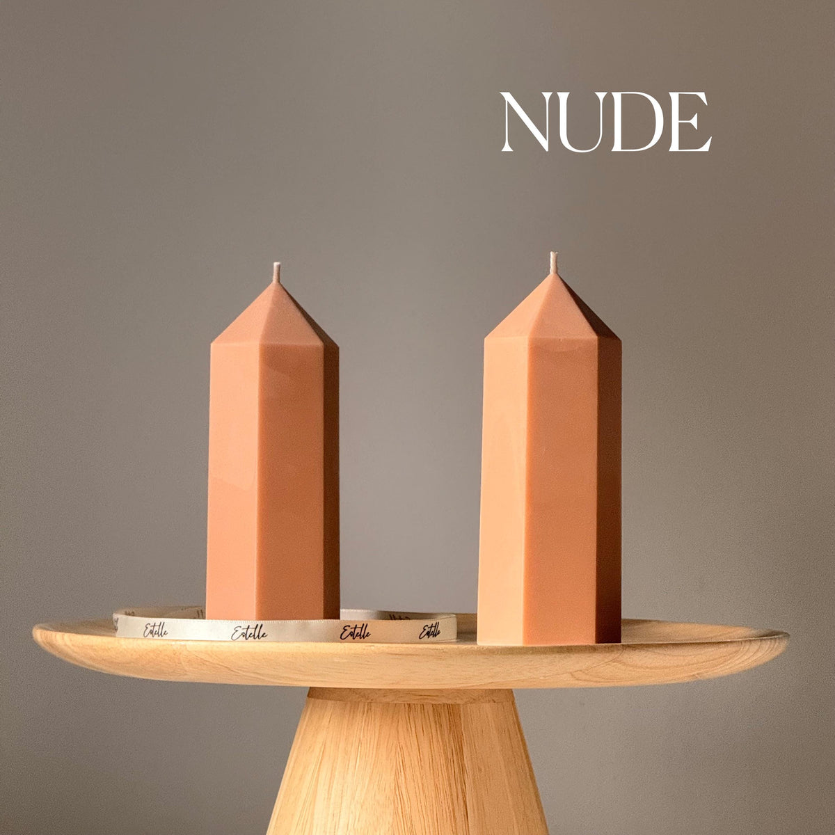 Greko Peak Soy Wax Candle: Ribbed Pillar, Decorative Taper-2