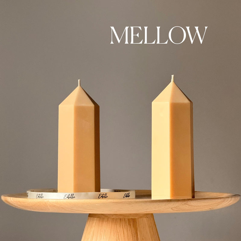 Greko Peak Soy Wax Candle: Ribbed Pillar, Decorative Taper-4