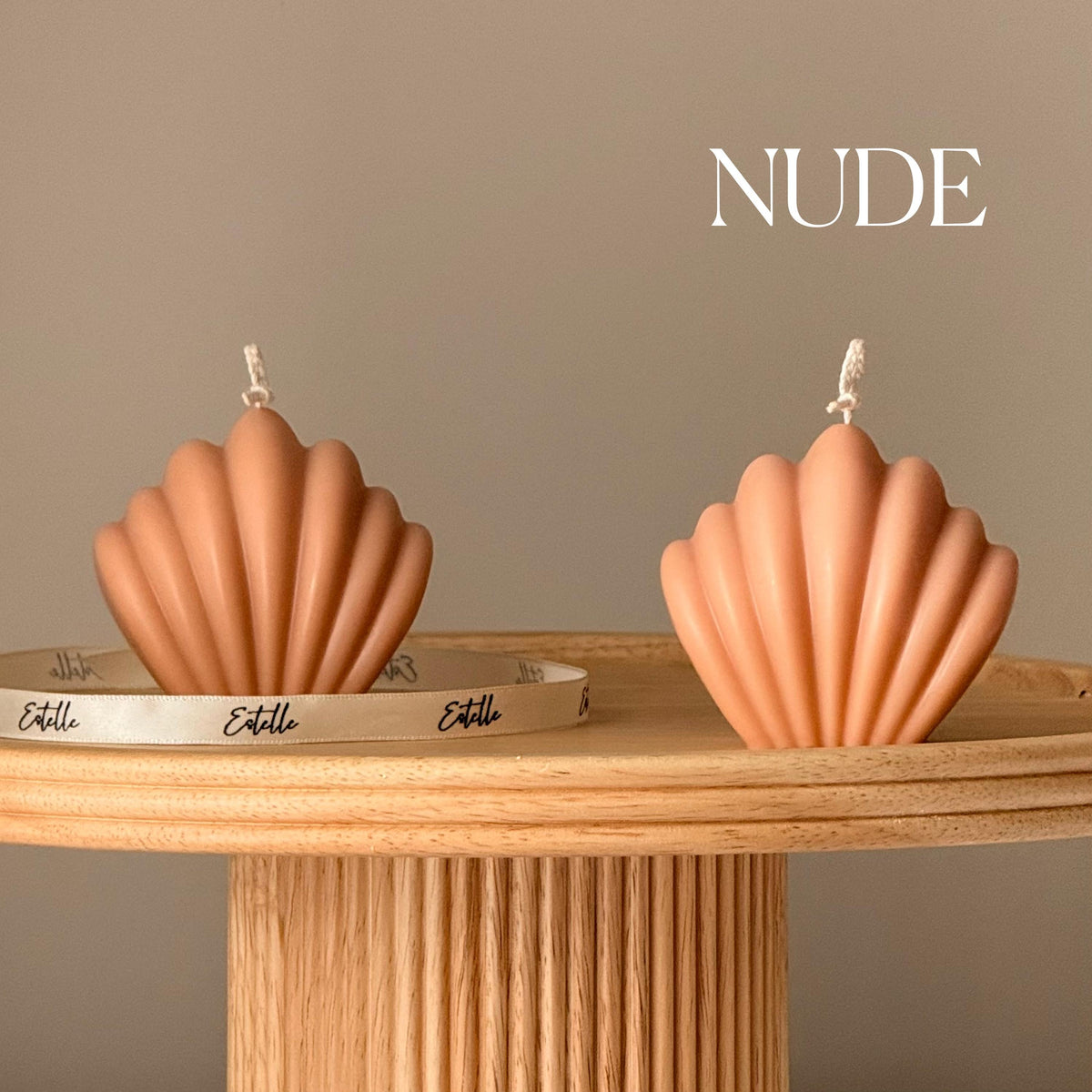 Scallop Shell Candle: Summer Home Decor, Vegan Soy Wax-2