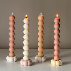 Flower Candlestick Holder: Jesmonite Table Decor-1