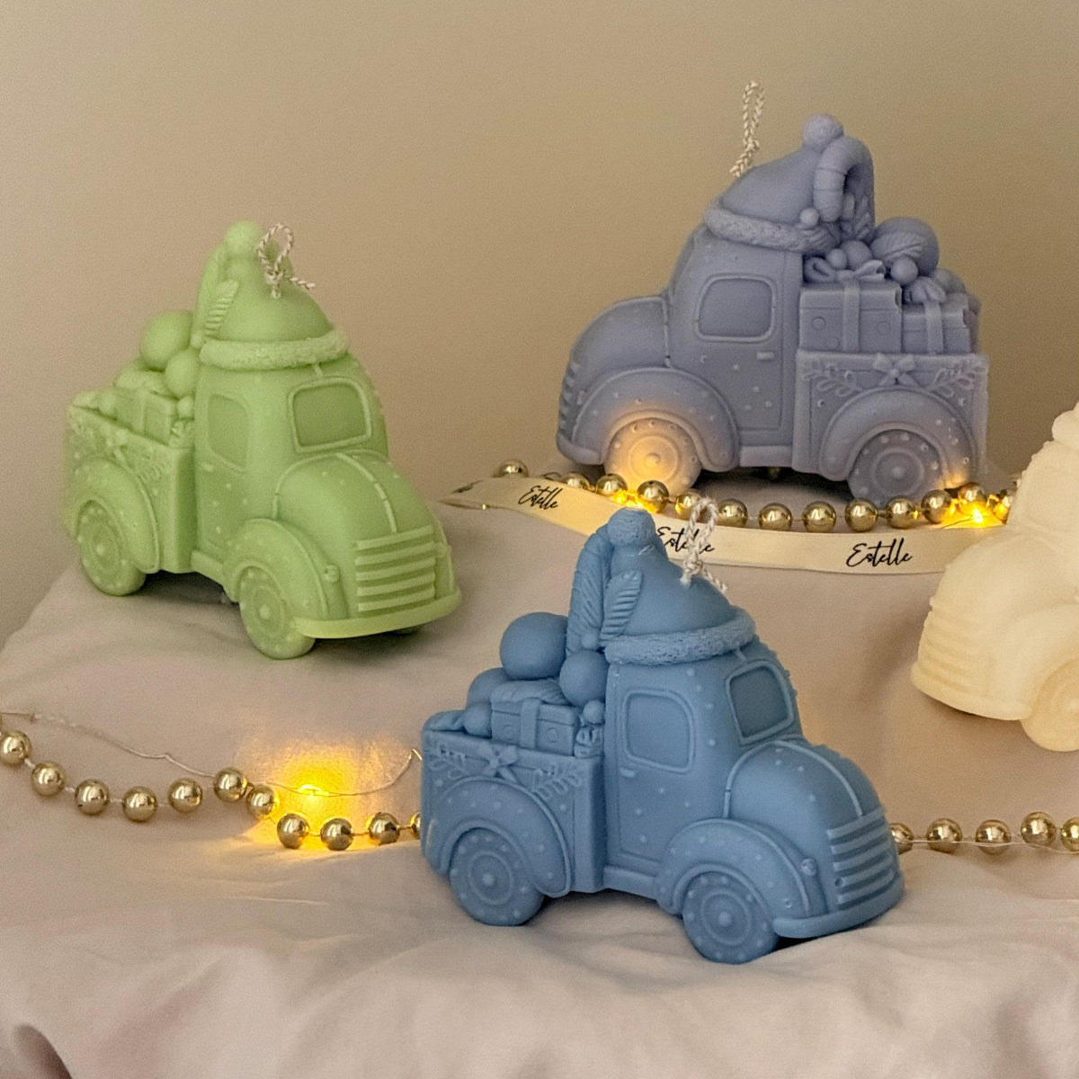 Christmas Toy Car Candle – Handmade Decorative Accent, Holiday & Christmas Decor Gift-3
