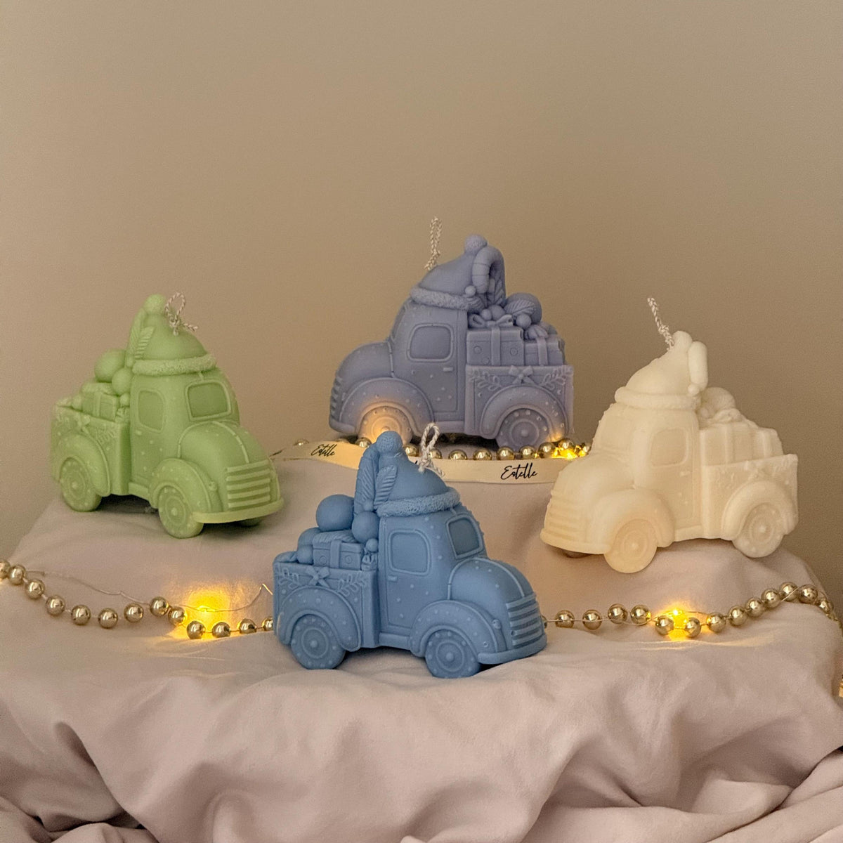 Christmas Toy Car Candle – Handmade Decorative Accent, Holiday & Christmas Decor Gift-1