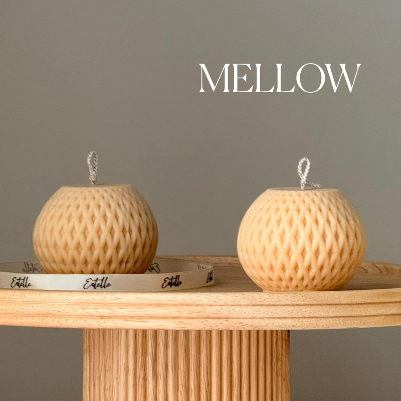 Woven Sphere Candle – Sculptural Textured Design-4