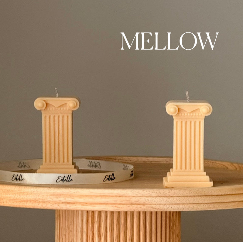 Tiny Column Soy Candle: Handmade Sculptural Home Decor-2