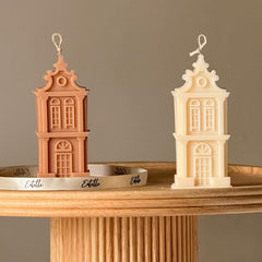 Petit Maison Candle: Handmade Sculptural Home Decor-1