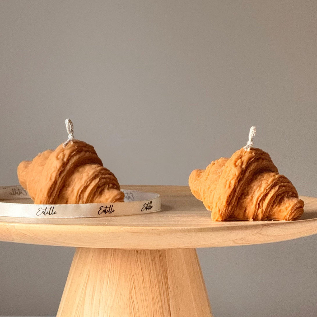 Croissant Sculptural Soy Candle, Decorative Pastry Candle-2