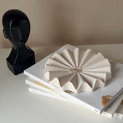 Radiant Pleated Fan Jewelry Tray: Scandi Home Decor Tray-3
