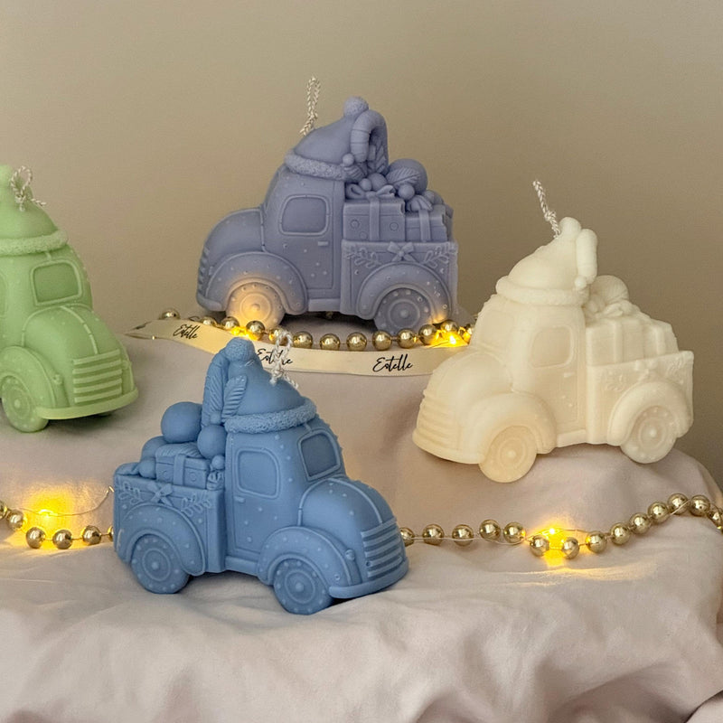 Christmas Toy Car Candle – Handmade Decorative Accent, Holiday & Christmas Decor Gift-2