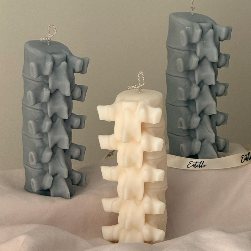 Spine Sculptural Candle| Halloween Spooky Soy Wax Decor-2
