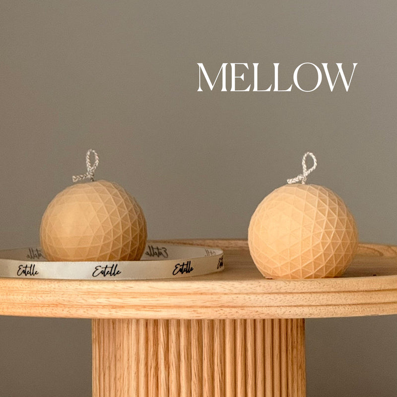Geometric Orb Candle – Sculptural Textured Design-4
