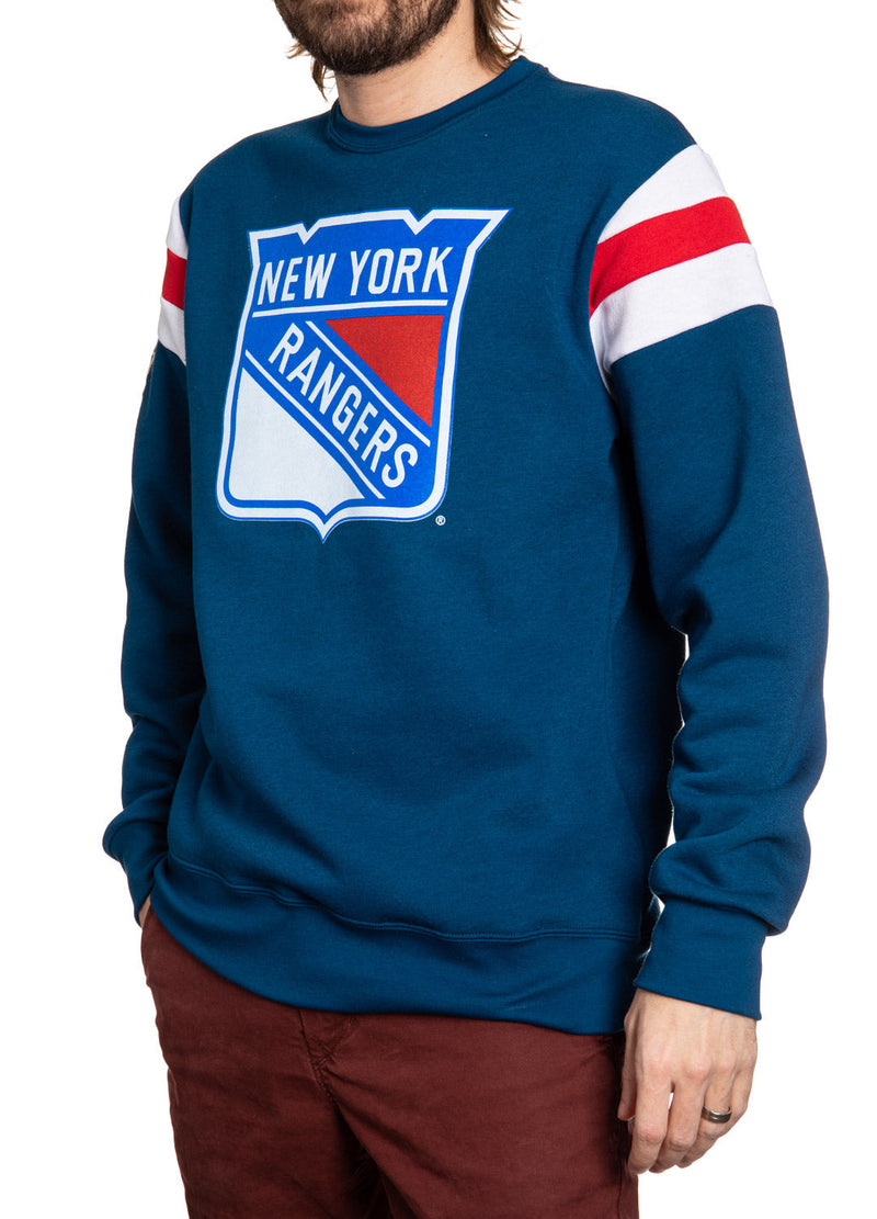 New York Rangers Varsity Retro Style Crewneck Sweatshirt-2