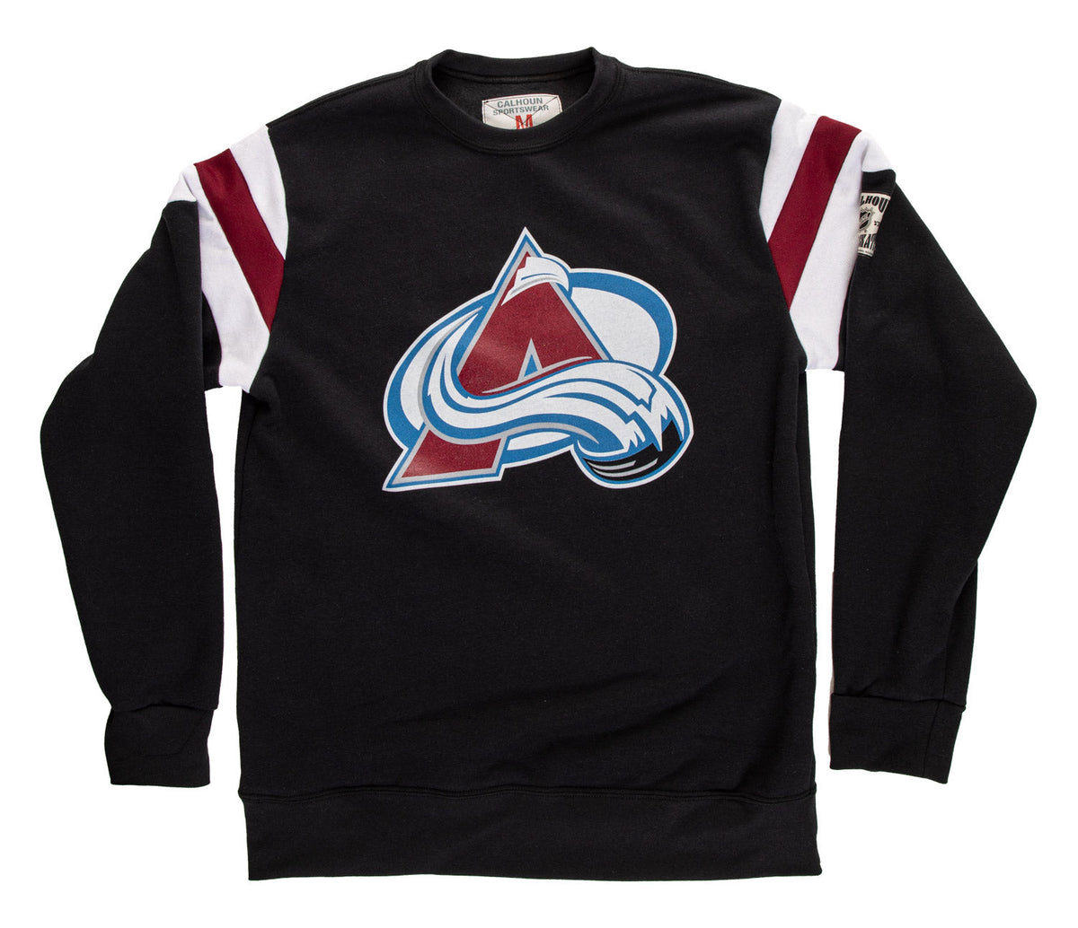 Colorado Avalanche Varsity Retro Style Crewneck Sweatshirt-5