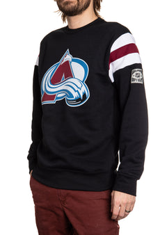 Colorado Avalanche Varsity Retro Style Crewneck Sweatshirt-2