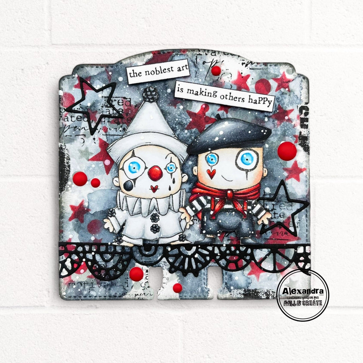 AALL and Create - A7 Stamp Set - Pierrot And Mime-5