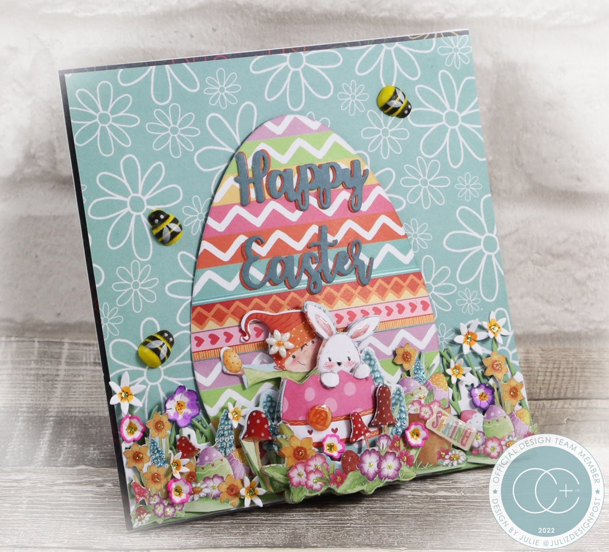 Craft Consortium Let Spring Begin - Adhesive Wooden Bees-5