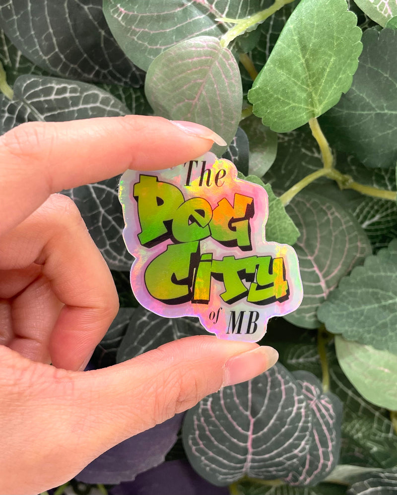 The Peg City of MB Holographic Sticker-1
