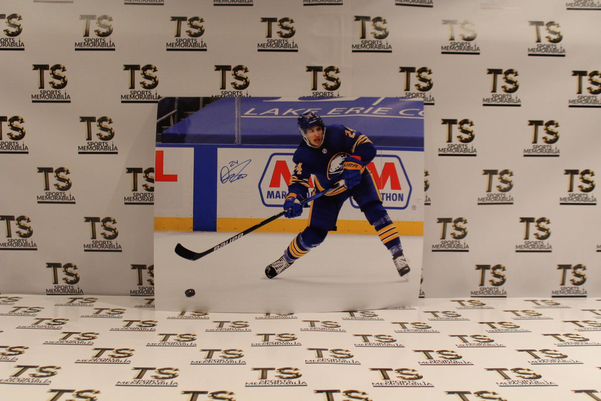 Dylan Cozens Autographed Buffalo Sabres Shooting 16x20 Photo