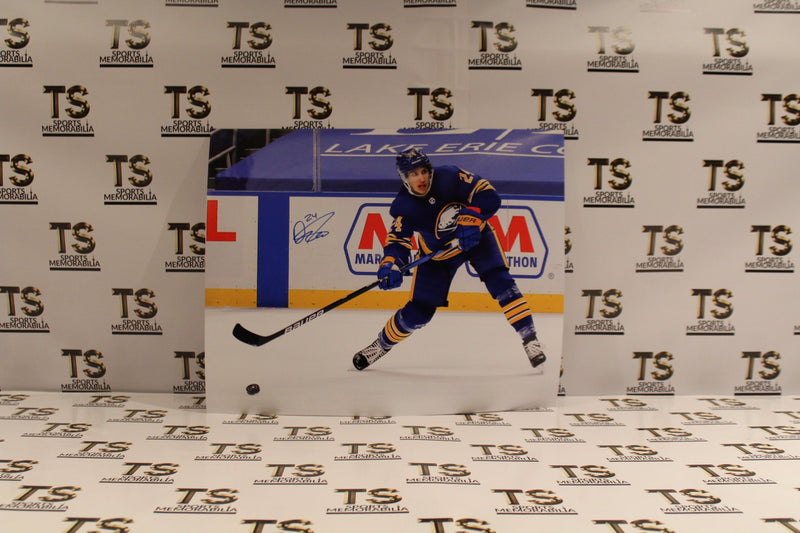 Dylan Cozens Autographed Buffalo Sabres Shooting 16x20 Photo-1