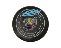 Ryan Suzuki Autographed Barrie Colts Official Game Puck-1