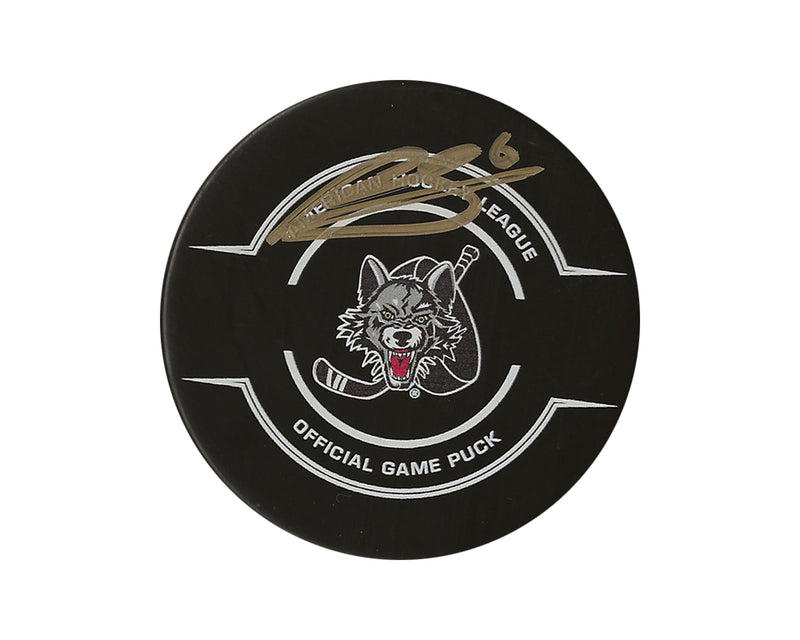 Ryan Suzuki Autographed Chicago Wolves Official Game Puck-1