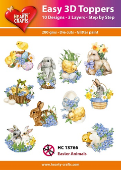 Easy 3D Toppers - Easter Animals-1