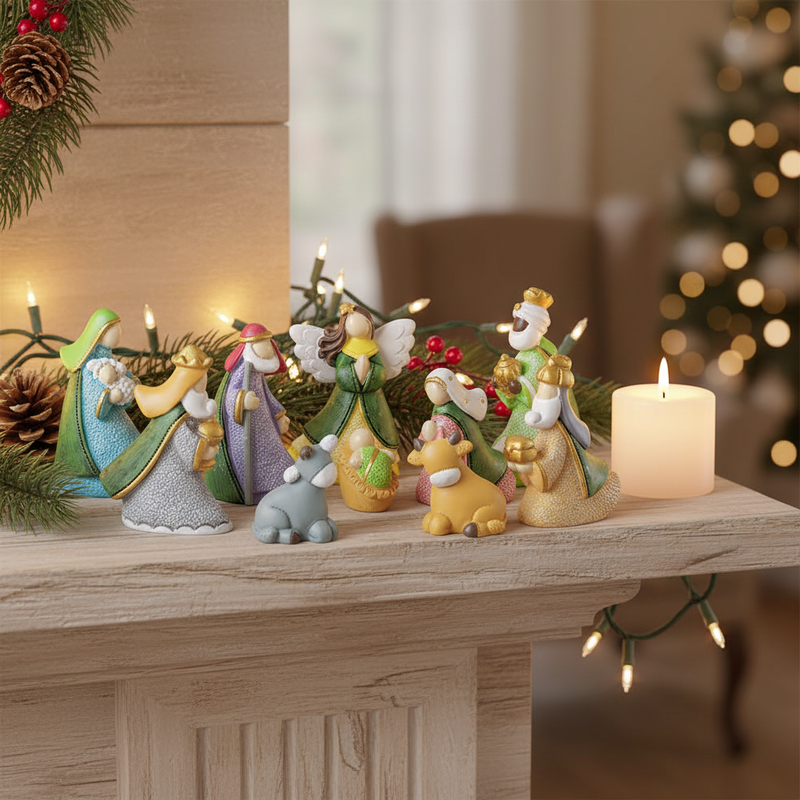 10-Piece Tiny Nativity Set-2