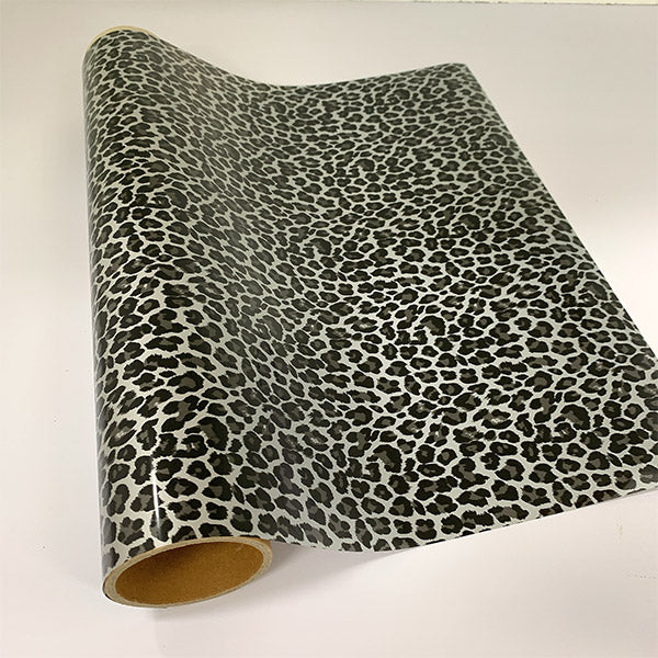 Craft HTV Leopard-a Silver (Flex Foil)-1
