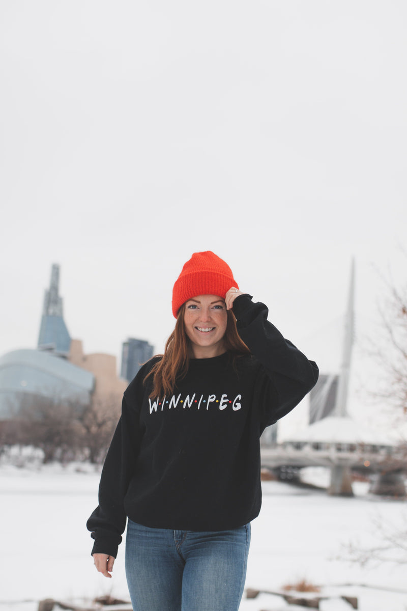 Winnipeg Friends Black Crewneck-1