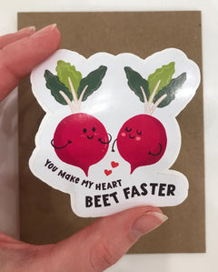You Make My Heart Beet Faster Sticker-2