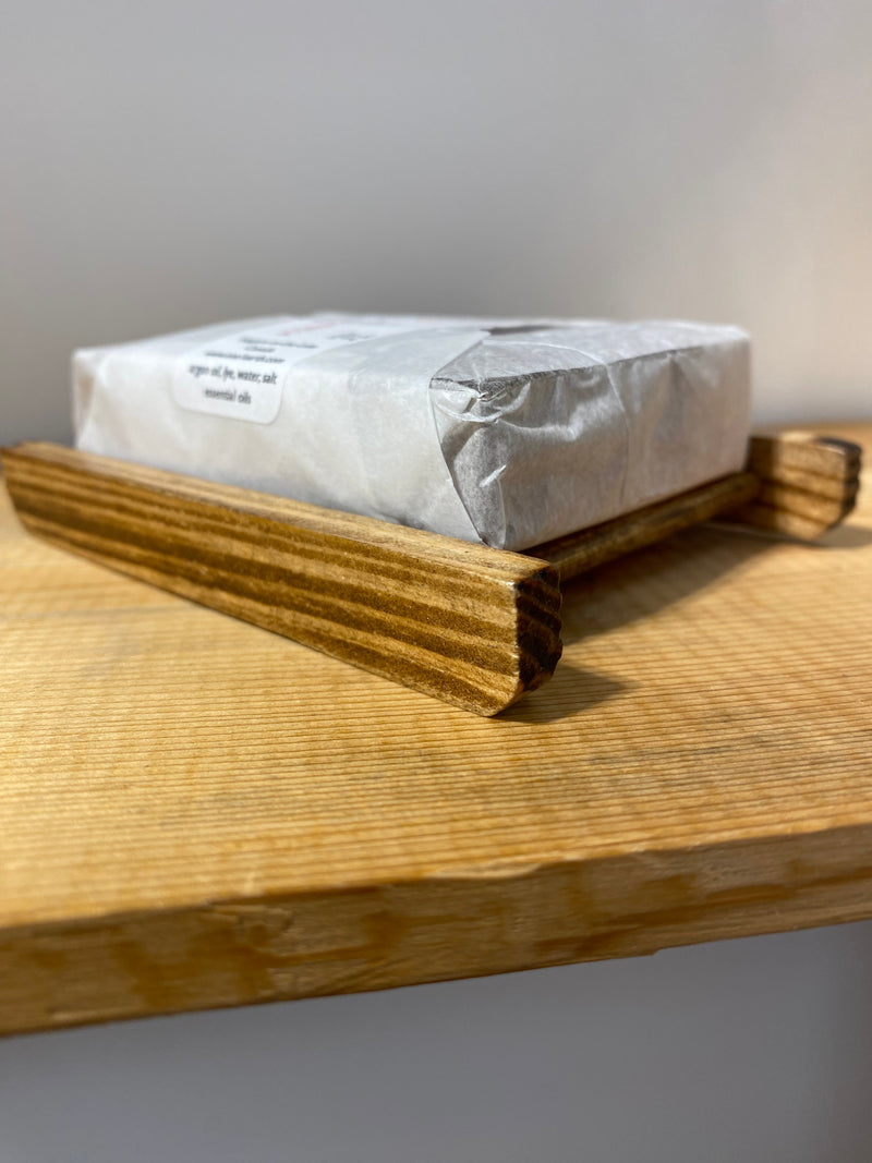 Bamboo Soap Rack (natural finish)-2