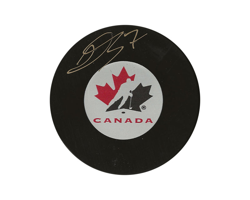 Donovan Sebrango Autographed Team Canada Autograph Model Puck-1