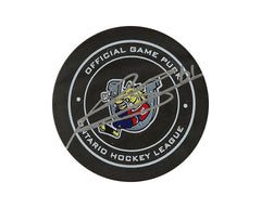 Ryan Suzuki Autographed Barrie Colts Official Game Puck-1