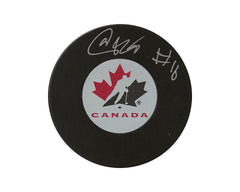 Akil Thomas Autographed Team Canada Autograph Model Puck-1