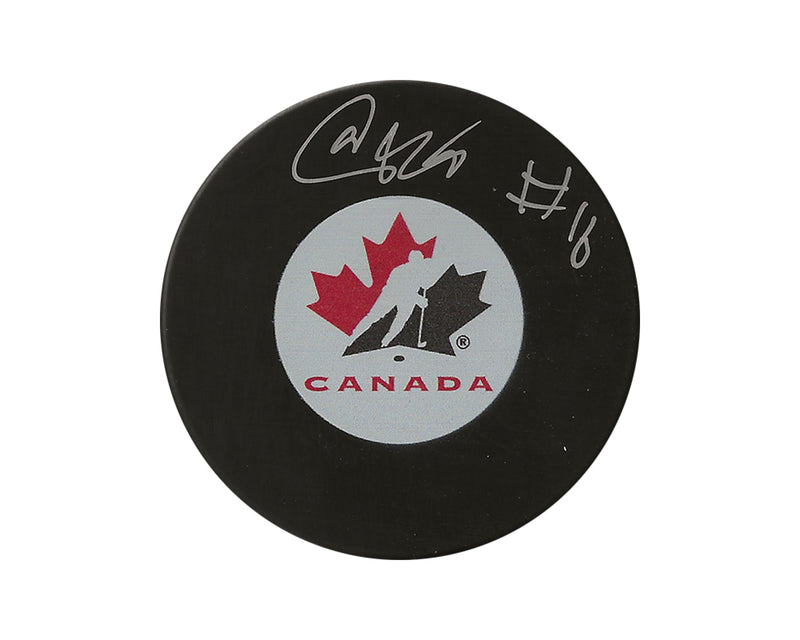 Akil Thomas Autographed Team Canada Autograph Model Puck-1