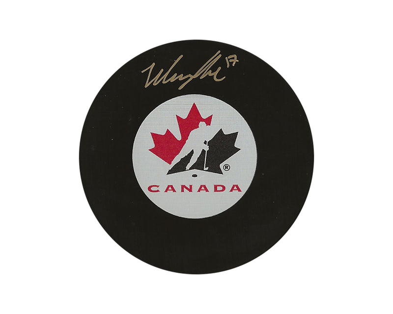Will Cuylle Autographed Team Canada Autograph Model Puck-1
