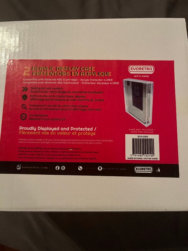 Nintendo NES (Cart) EVORETRO Acrylic - Pack of 2-5