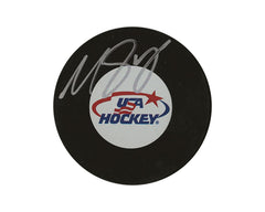 Matthew Boldy Autographed Team USA Autograph Model Puck-1
