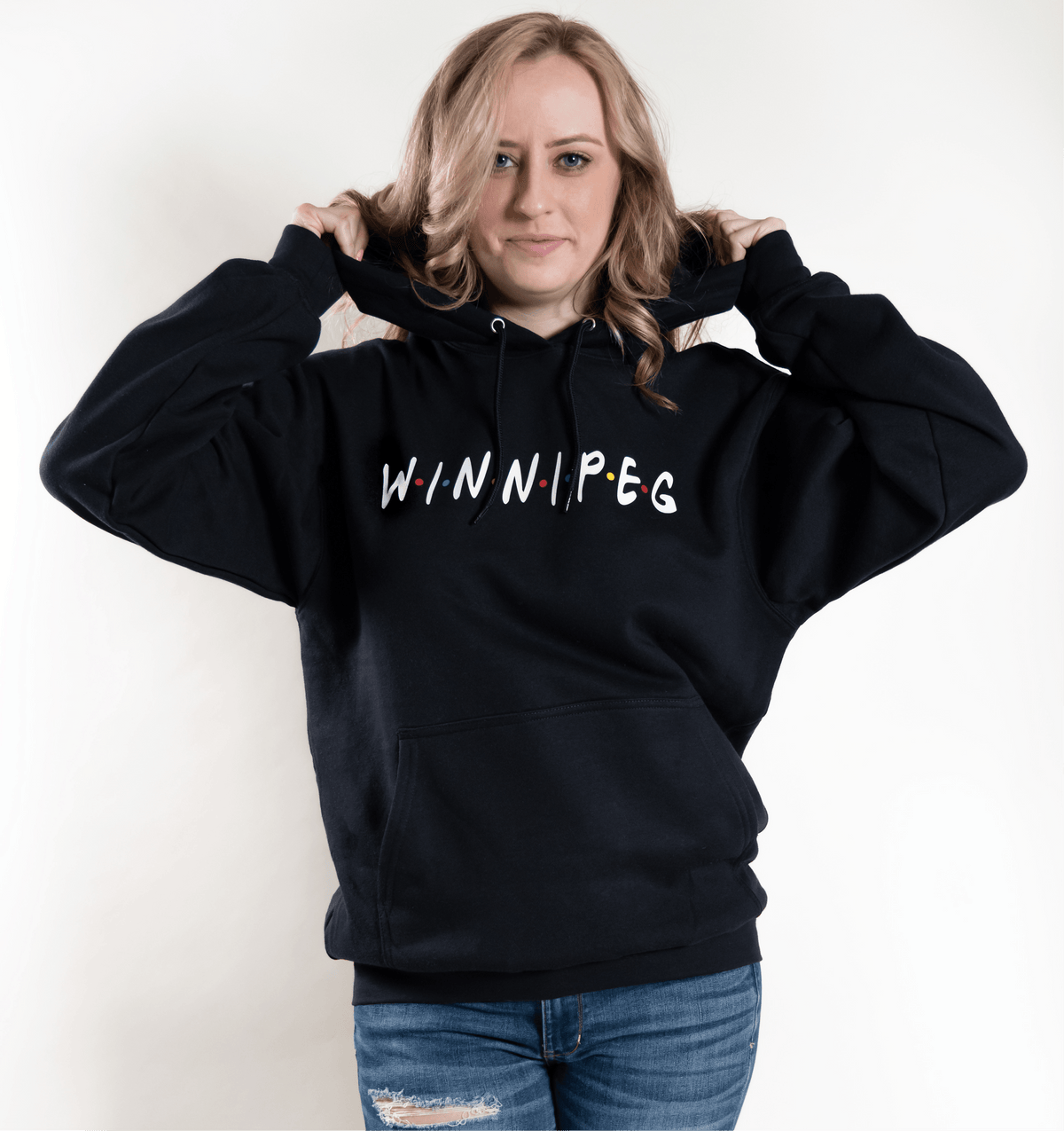 Winnipeg Friends Black Hoodie-1
