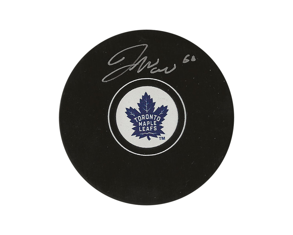 Joseph Woll Autographed Toronto Maple Leafs Autograph Model Puck-1
