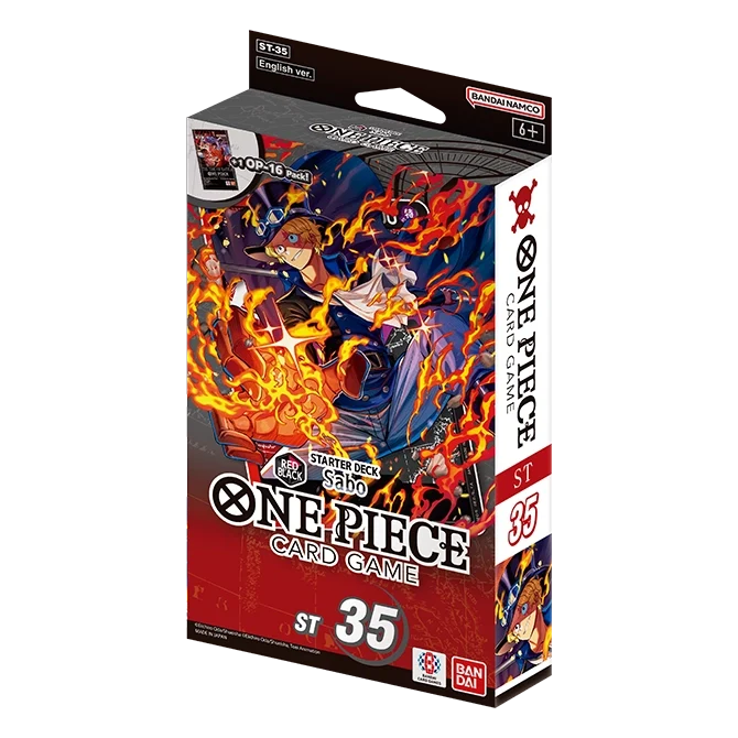 One Piece Card Game - Red/Black Sabo - ST-35 - Starter Deck-1