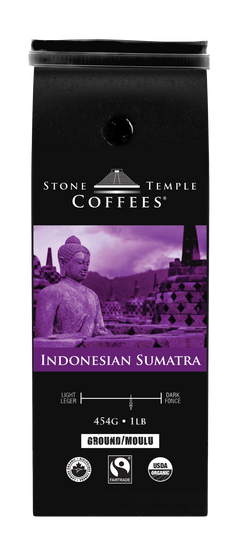Indonesian Sumatra - Ground, Medium Roast, Certified Organic OCIA/ Fairtade Coffee 1lb/454g-2