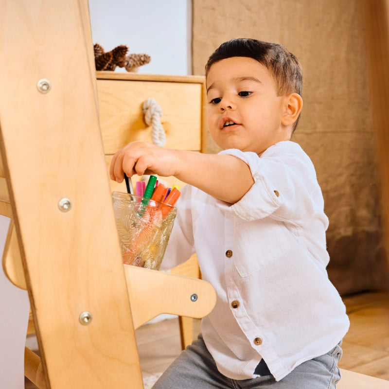 Indoor Playground for Toddlers - 7in1 Playground + Swings Set + Slide Board + Art Set-6