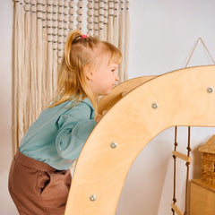 Indoor Playground for Toddlers - 7in1 Playground + Swings Set + Slide Board + Art Set-4