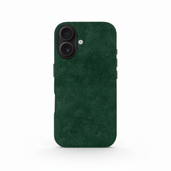 Green Alcantara Case For iPhone 16 Pro Max-5
