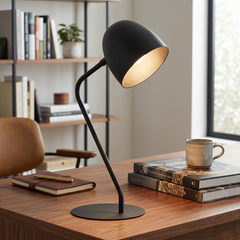 SOHO Black Modern Minimalist Table Lamp for Bedroom & Nightstand-1
