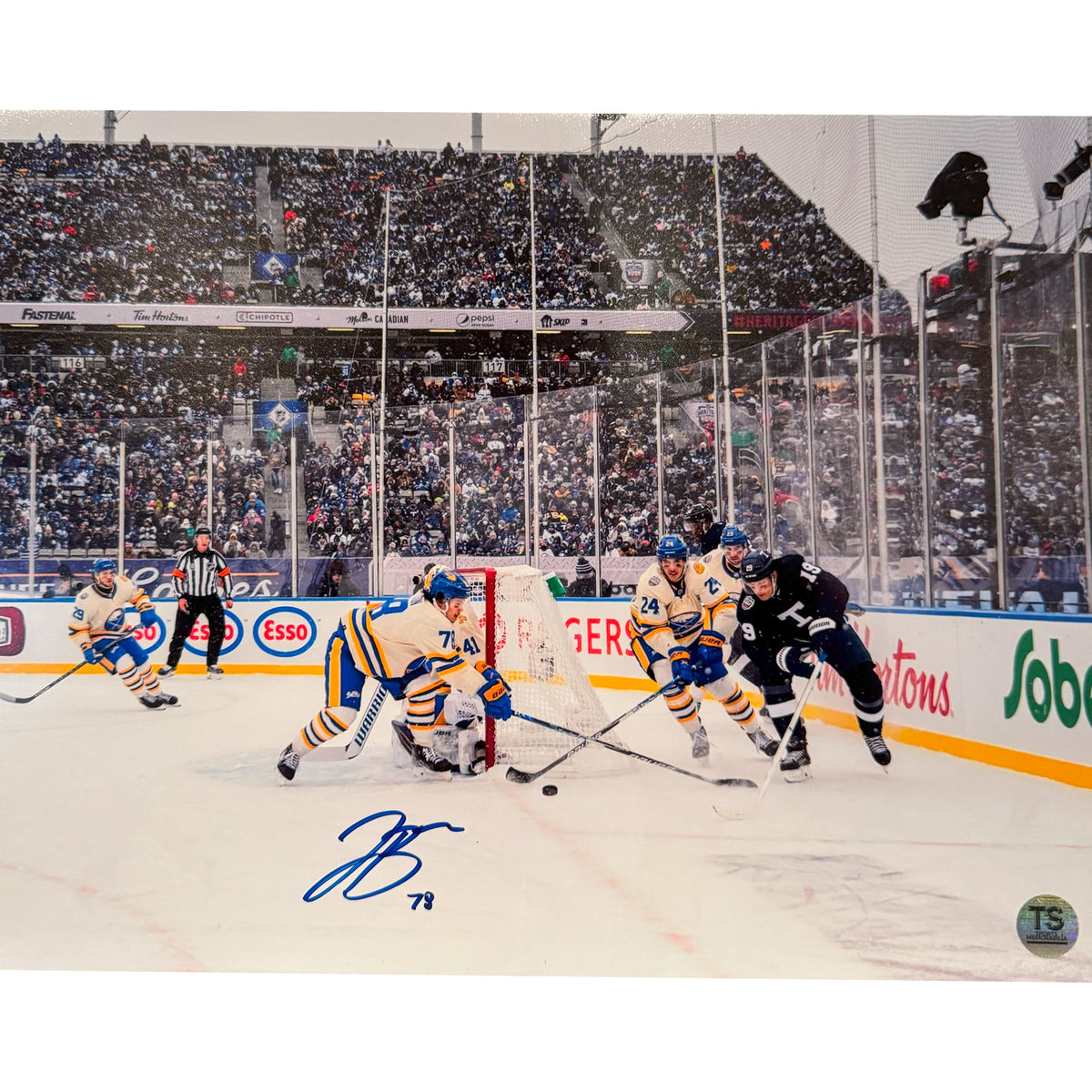 Jacob Bryson Autographed Buffalo Sabres 2022 Heritage Classic 11x14 Photo-1