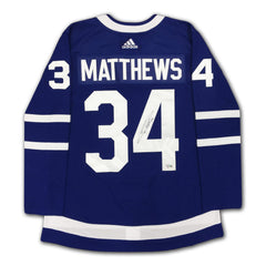 Auston Matthews Autographed Toronto Maple Leafs Blue Jersey-2