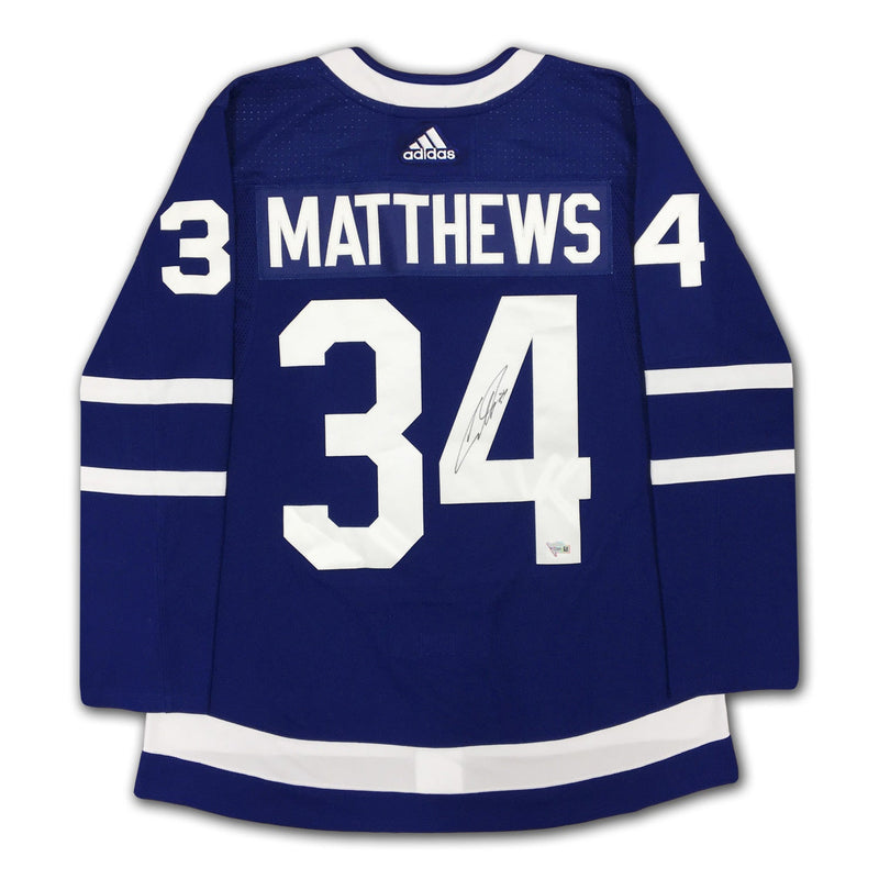 Auston Matthews Autographed Toronto Maple Leafs Blue Jersey-2