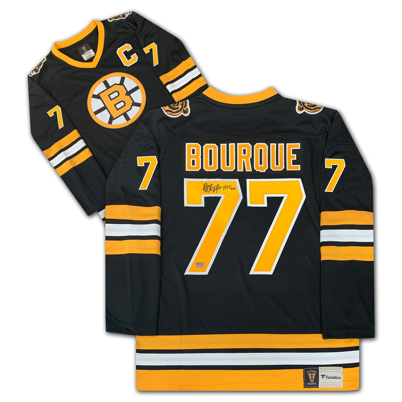Raymond Bourque Autographed Boston Bruins Black Jersey-1